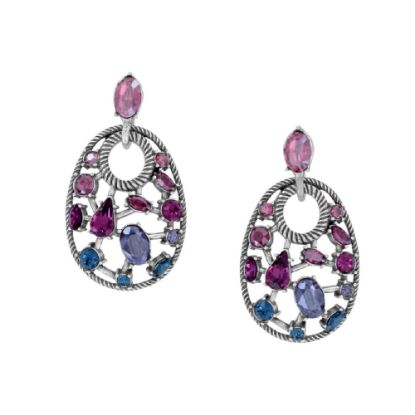 Picture of Brighton One Love Multi-color Swarovski Post Drop Earrings