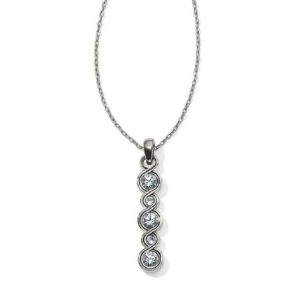 Picture of Brighton Infinity Sparkle Drop Bar Necklace