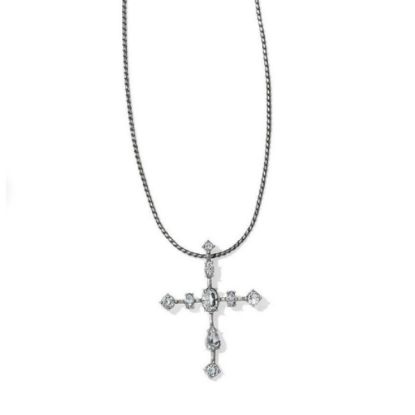 Picture of Brighton One Love Crystal Clear Swarovski Cross Necklace