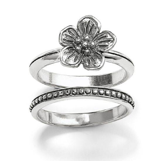 Picture of Brighton Sakura Stacking Rings - Set of 2