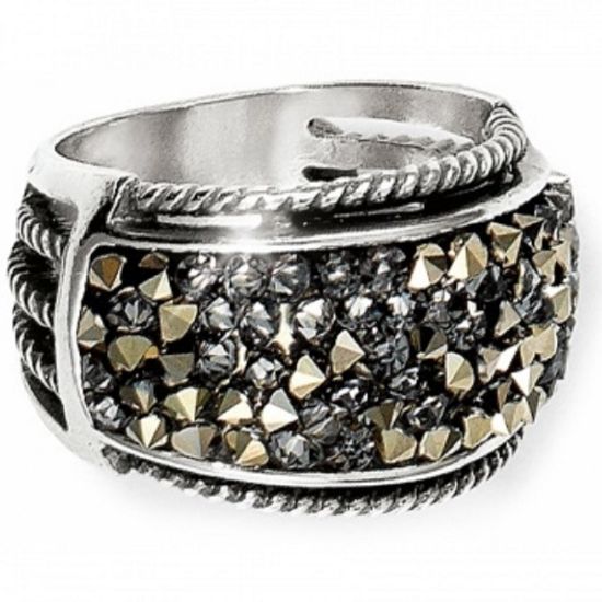 Picture of Brighton Crystal Rocks Wide Band Ring