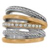 Picture of Brighton Neptune's Rings Wide Statement Ring - Two-tone