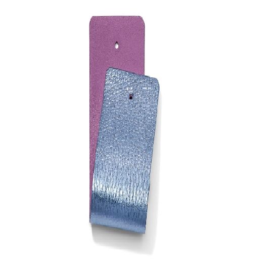 Picture of Brighton Christo Narrow Leather Reversible Strap - Wisteria/Metallic Blue