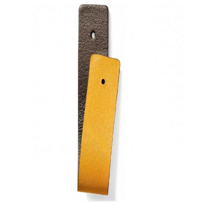 Picture of Brighton Christo Slim Leather Reversible Strap - Lemonade/Pewter