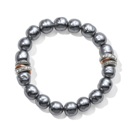 Picture of Brighton Neptune's Rings Gray Pearl Stretch Bracelet