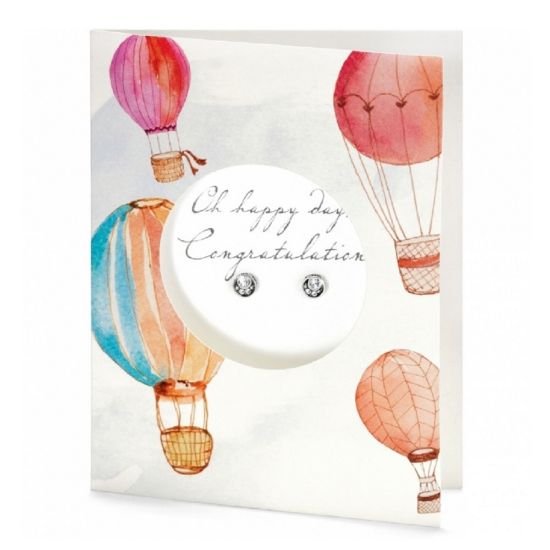 Picture of Brighton Pretty Petite Congratulations Card Earrings