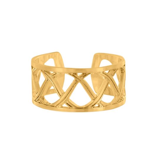 Picture of Brighton Christo Sydney Narrow Band Adjustable Ring - Gold