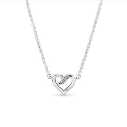 Picture of Pandora Ribbons of Love Heart Necklace