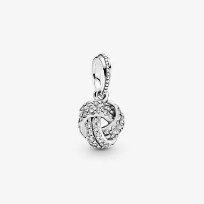 Picture of Pandora Sparkling Love Knot Pendant Charm