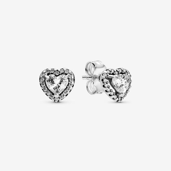 Picture of Pandora Elevated Heart Post Earrings