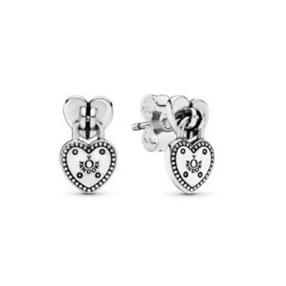 Picture of Pandora Love Locks Post Drop Earrings