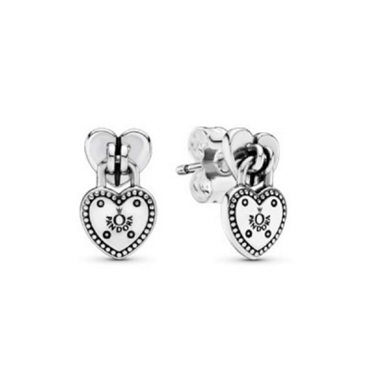 Picture of Pandora Love Locks Post Drop Earrings