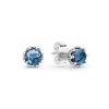 Picture of Pandora Blue Sparkling Crown Post Earrings