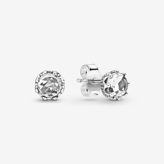 Picture of Pandora Sparkling Crown Post Earrings