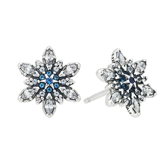 Picture of Pandora Crystalized Snowflake Post Earrings