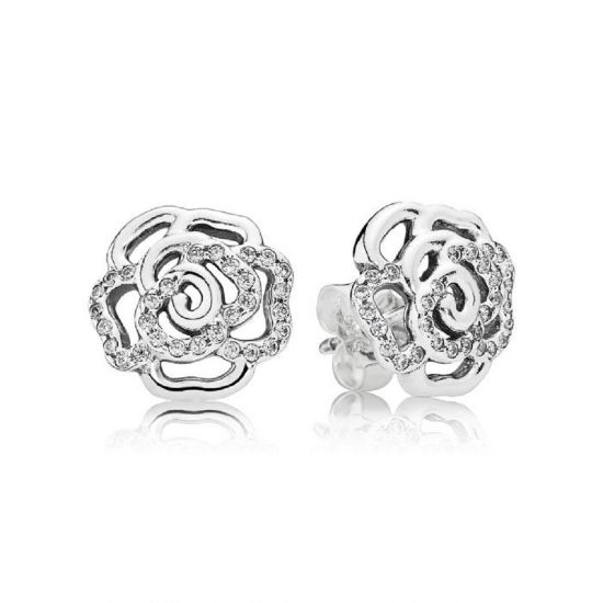 Picture of Pandora Shimmering Rose Post Earrings