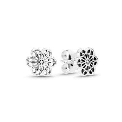 Picture of Pandora Floral Daisy Lace Post Earrings