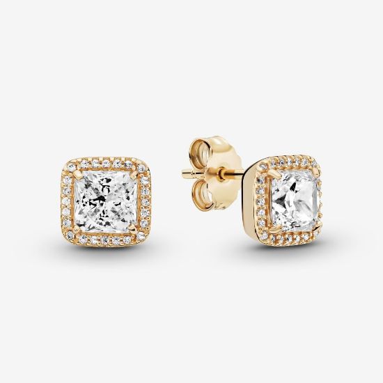 Picture of Pandora Timeless Elegance Post Earrings - 14k Gold