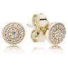 Picture of Pandora Radiant Elegance Post Earrings - 14k Gold