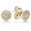 Picture of Pandora Radiant Elegance Post Earrings - 14k Gold
