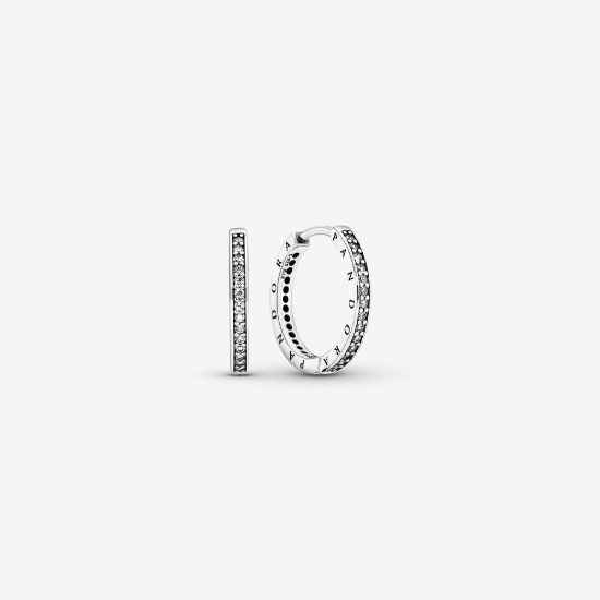 Picture of Pandora Signature Hoop Earrings