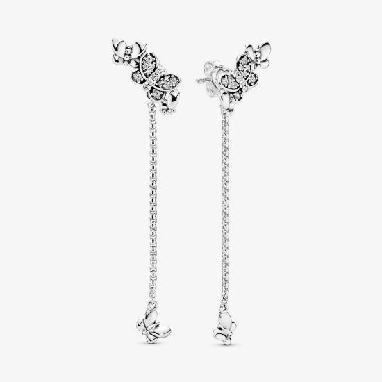 Picture of Pandora Bedazzling Butterfly Post Drop Earrings