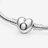 Picture of Pandora Heart Clasp Charm Bracelet - Sterling Silver