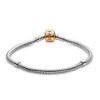 Picture of Pandora Barrel Clasp Charm Bracelet - Sterling Silver with 14k Gold Clasp