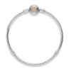 Picture of Pandora Signature Clasp Charm Bracelet - Sterling Silver with 14k Gold and CZ