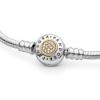 Picture of Pandora Signature Clasp Charm Bracelet - Sterling Silver with 14k Gold and CZ