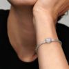 Picture of Pandora Pavé Heart Clasp Charm Bracelet - Sterling Silver with CZ