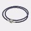 Picture of Pandora Navy Double Leather Bracelet 