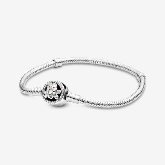 Picture of Pandora Poetic Blooms Charm Bracelet - Sterling Silver