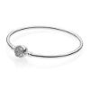 Picture of Pandora Disney Beauty & the Beast Bangle - Sterling Silver with CZ