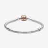 Picture of Pandora Rose Barrel Clasp Charm Bracelet - Sterling Silver & Pandora Rose