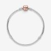 Picture of Pandora Rose Barrel Clasp Charm Bracelet - Sterling Silver & Pandora Rose