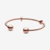 Picture of Pandora Rose Open Bangle Charm Bracelet - Pandora Rose