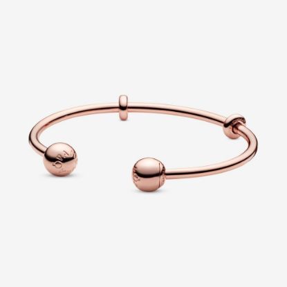 Picture of Pandora Rose Open Bangle Charm Bracelet - Pandora Rose