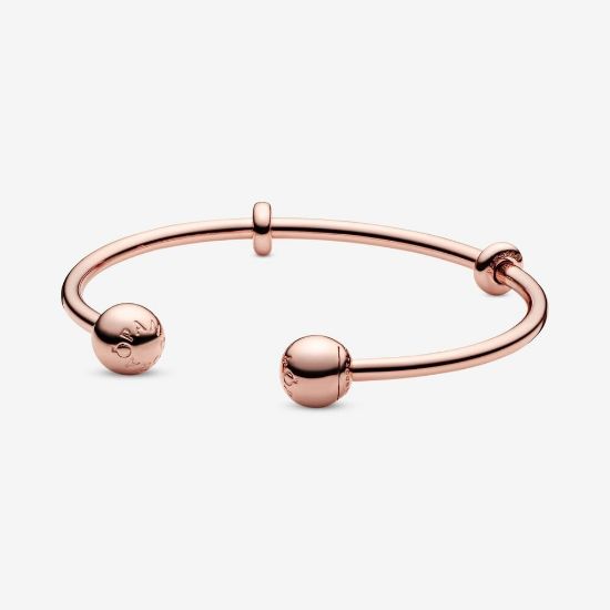 Picture of Pandora Rose Open Bangle Charm Bracelet - Pandora Rose