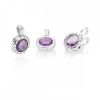 Picture of Pandora Faceted Floating Locket Synthetic Amethyst Charm